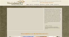 Desktop Screenshot of meadowbrookhealth.com